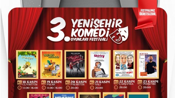 Komedi Oyunlar Festivali 18 Kasmda balyor