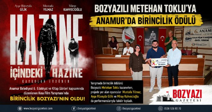 Bozyaz�l� Metehan Toklu�ya Anamur�da Birincilik �d�l�