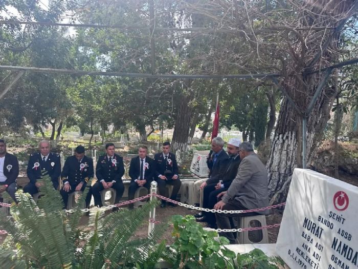 Bozyaz’da ehitlerimizin Kabirleri Banda Kuran- Kerim Okundu ve Dua Edildi