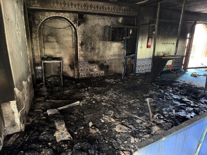 Tekmen Merkez Camii�nde Yang�n korkuttu 